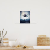 Aanpasbare Eterische Bloemposter Poster (Keuken)