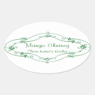 Aanpasbare etiketten van Mango Chutney
