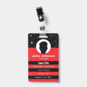 Aanpasbare evenement badge ID (Voorzijde met clip)
