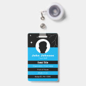 Aanpasbare evenementbadge-ID Badge (Voorzijde met uittrekbare clip)