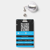 Aanpasbare evenementbadge-ID Badge (Achterkant met uittrekbare clip)