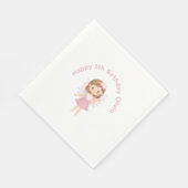 Aanpasbare Fairy Happy Birthday Servet (Hoek)