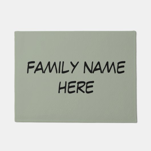 aanpasbare familienaam deurmat (Voorkant)