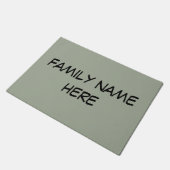 aanpasbare familienaam deurmat (Schuin)
