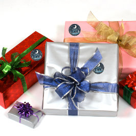 Aanpasbare Fantasievolle Kerstwensen Ronde Sticker