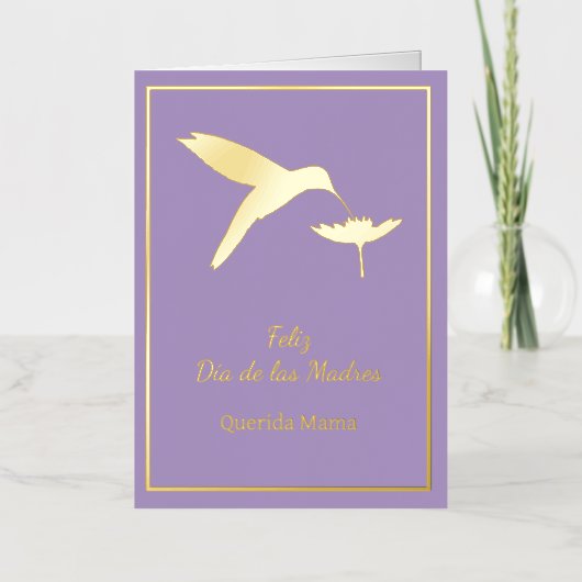 Aanpasbare Feliz Dia De Las Madres Kaart (Voorkant)