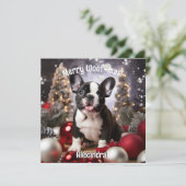Aanpasbare Festive Frenchie Harmonie (Staand voorkant)