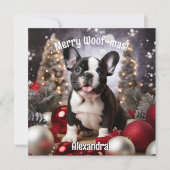 Aanpasbare Festive Frenchie Harmonie (Voorkant)