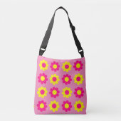 Aanpasbare Flower Power Crossbody Tas (Voorkant)