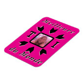 Aanpasbare foto "Beste TOI van de wereld" Magneet (Linkerzijde)