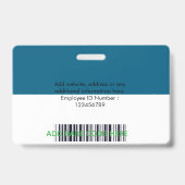 Aanpasbare foto ID-badge – Bewerkbare naam, Badge (Achterkant)