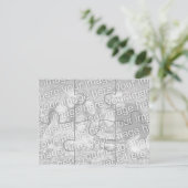 Aanpasbare foto "nep" puzzelkaart - 6 stukken (Staand voorkant)
