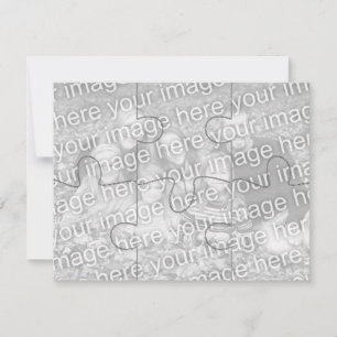 Aanpasbare foto "nep" puzzelkaart - 6 stukken