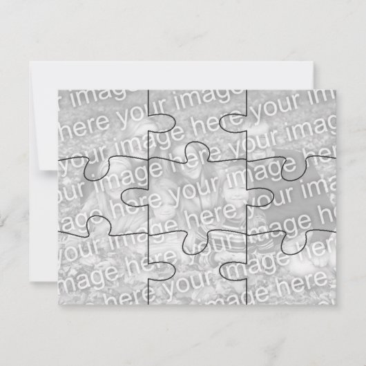 Aanpasbare foto "nep" puzzelkaart-9 stukjes (Voorkant)