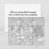Aanpasbare foto "nep" puzzelkaart-9 stukjes (Voorkant / Achterkant)