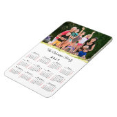 Aanpasbare fotonaam 2027 kalender magneet (Linkerzijde)