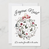 Aanpasbare Franse kerstkaart (Voorkant)