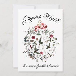 Aanpasbare Franse kerstkaart