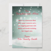 Aanpasbare Funny Dachshund Dog Yappy Xmas Kaart (Achterkant)