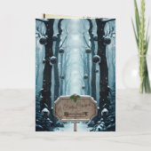 Aanpasbare Funny Reindeer Christmas Kaart (Achterkant)