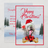 Aanpasbare Funny Weimaraner Dog Christmas Kaart (Voorkant / Achterkant)