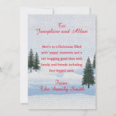 Aanpasbare Funny Yorkie Dog Yapy Christmas Kaart (Achterkant)