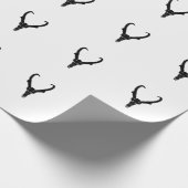 Aanpasbare Gaffelbok Schedel Cadeaupapier (Hoek)