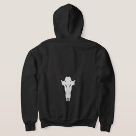 Aanpasbare Gaffelbok Schedel Hoodie