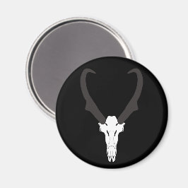 Aanpasbare Gaffelbok Schedel Magneet