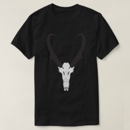 Aanpasbare Gaffelbok Schedel T-shirt