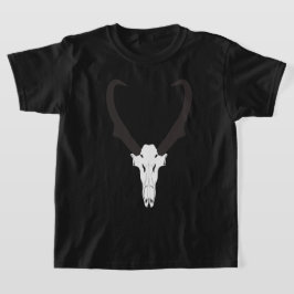 Aanpasbare Gaffelbok Schedel T-shirt
