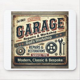 Aanpasbare Garage Mouse Mat Muismat