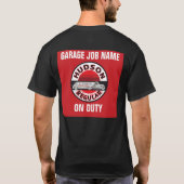 Aanpasbare Garage Taak Naam - Hudson Regular T-shirt (Achterkant)