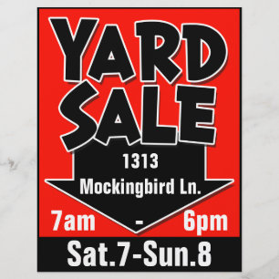 Aanpasbare GARDE VERKOOP flyer/poster Flyer