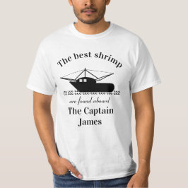 Aanpasbare garnalenvisser's  t-shirt