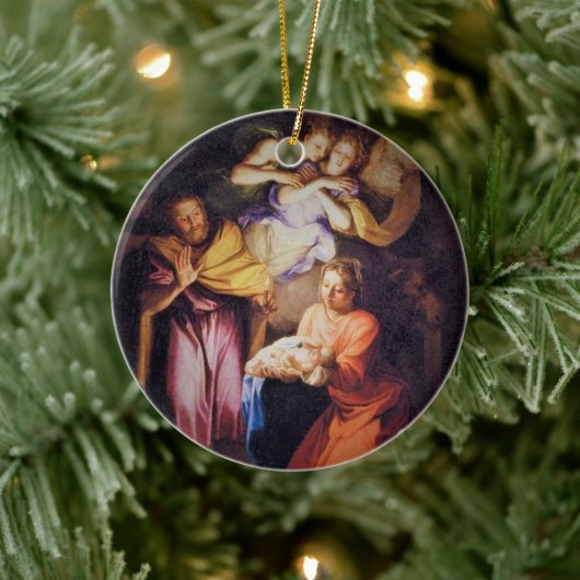Aanpasbare Geboorte Keramisch Ornament (Boom)