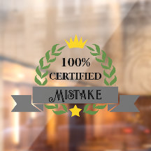 Aanpasbare Gecertificeerde Fout Retro Banner