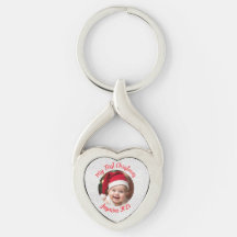 Aanpasbare Gedraaide Hart Metaal Baby Eerste Kerst