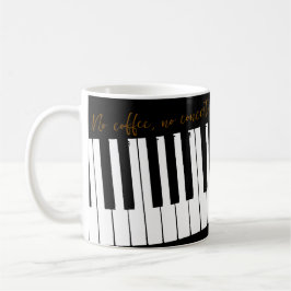 Aanpasbare Geen Koffie Geen Concerto Koffiemok