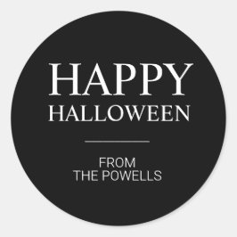 AANPASBARE GELUKKIGE HALLOWEEN ETIKET STICKERS | K