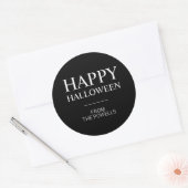 AANPASBARE GELUKKIGE HALLOWEEN ETIKET STICKERS | K (Envelop)