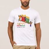 Aanpasbare Gelukkige KWANZAA 7 Principes T-shirt (Voorkant)