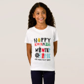 Aanpasbare Gelukkige KWANZAA Wintertijd Kaarsen T-shirt (Voorkant volledig)