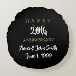 Aanpasbare Gelukkige Verjaardag Sterrenhemel Rond Kussen