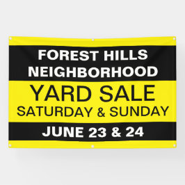 Aanpasbare Gemeenschapsbuurt Yard Sale Spandoek