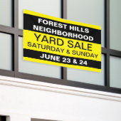 Aanpasbare Gemeenschapsbuurt Yard Sale Spandoek (Buitenkant Gebouw)