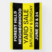 Aanpasbare Gemeenschapsbuurt Yard Sale Spandoek (Verticaal)