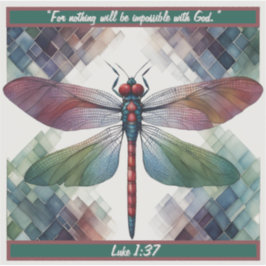 Aanpasbare Geo Dragonfly Sticker