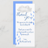 Aanpasbare, gepersonaliseerde bedankkaart (Voorkant / Achterkant)