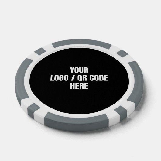 Aanpasbare gepersonaliseerde foto Logo QR code mer Poker Chips (Enkel)